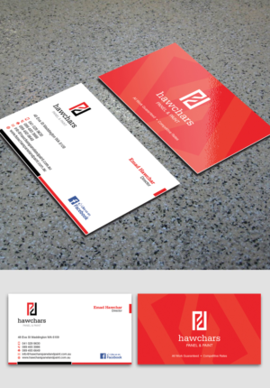 Business Card Design by OxonoArt for HAWCHARS PANEL & PAINT PTY LTD | Design: #17436763