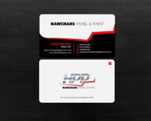 Business Card Design by chandrayaan.creative for HAWCHARS PANEL & PAINT PTY LTD | Design: #17377212