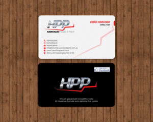 Business Card Design by chandrayaan.creative for HAWCHARS PANEL & PAINT PTY LTD | Design: #17389152
