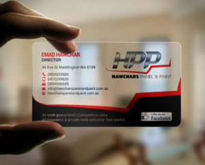 Business Card Design by chandrayaan.creative for HAWCHARS PANEL & PAINT PTY LTD | Design: #17402613