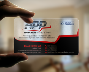 Business Card Design by chandrayaan.creative for HAWCHARS PANEL & PAINT PTY LTD | Design #17402616