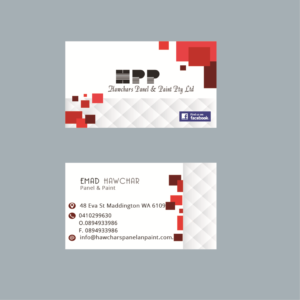 Design de Carte de Visite par kajal 3 pour HAWCHARS PANEL & PAINT PTY LTD | Design : #17409851