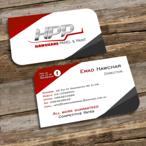 Design de Carte de Visite par Sergio Medina pour HAWCHARS PANEL & PAINT PTY LTD | Design : #17382053