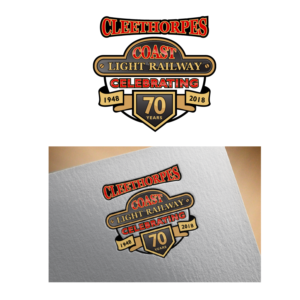 Cleethorpes Coast Light Railway - 75 years  1948-2023 | Logo Design by kinan3