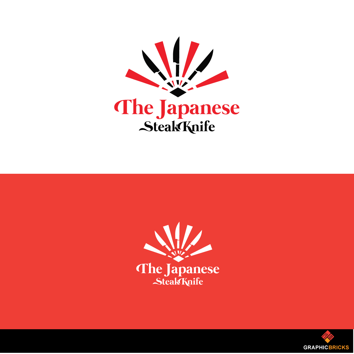 Logo Design by Graphic Bricks for The Japanese Steak Knife | Design #17479441