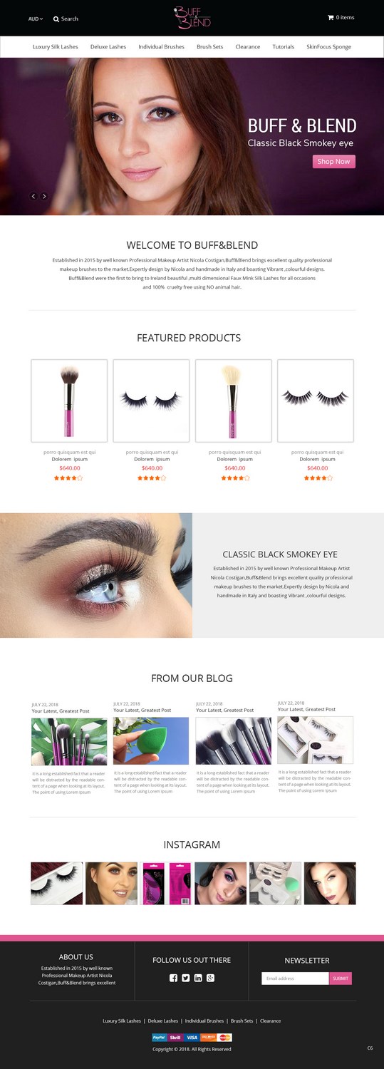 Web Design by pb for Buff and Blend | Design #17403362