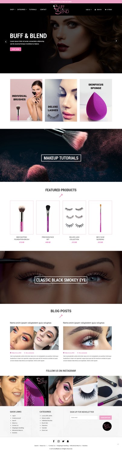 Web Design by pb for Buff and Blend | Design #17403363