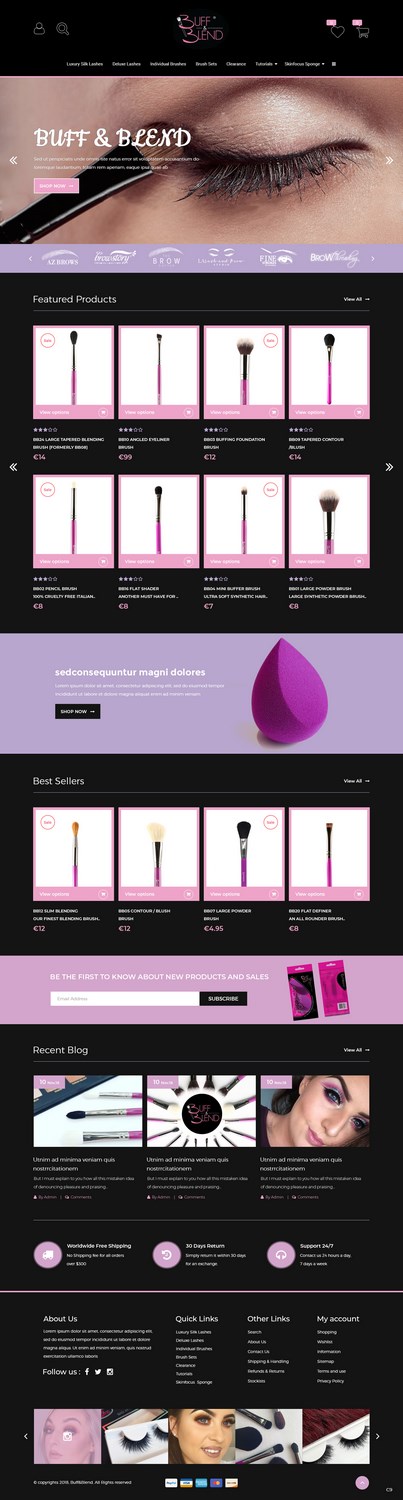 Web Design by pb for Buff and Blend | Design #17403365