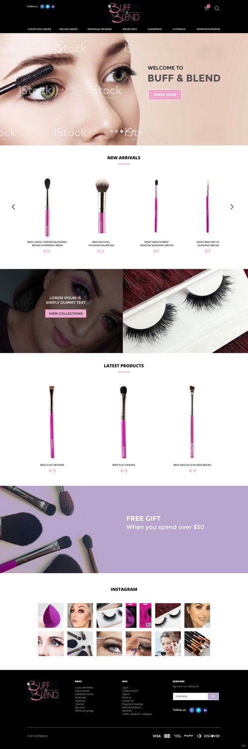 Web Design by pb for Buff and Blend | Design #17403368