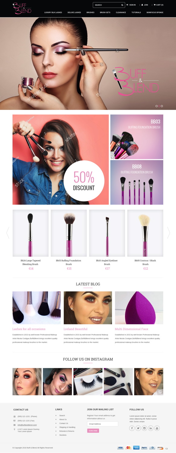 Web Design by pb for Buff and Blend | Design #17414534