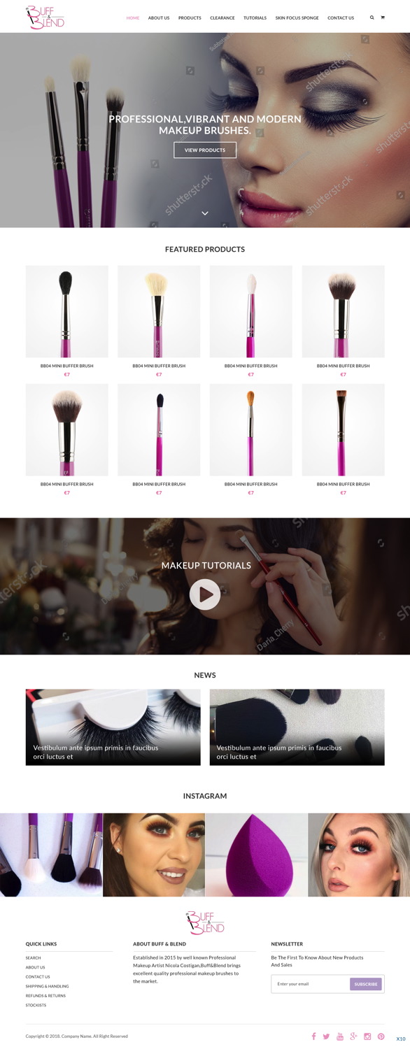 Web Design by pb for Buff and Blend | Design #17414535