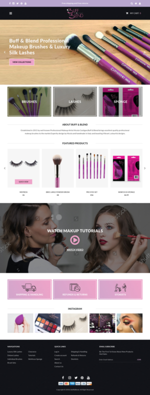 Web Design by Atom for Buff and Blend | Design: #17482556