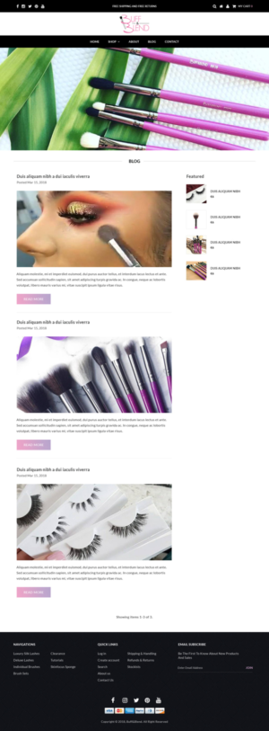 Web Design by Atom for Buff and Blend | Design: #18072123
