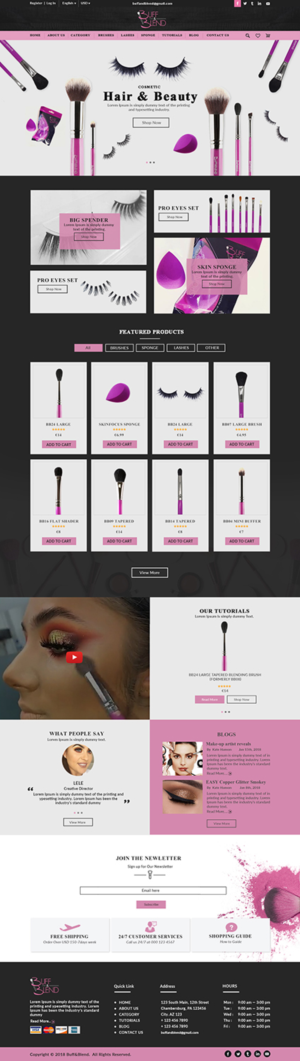 Web Design by bdesigner9 for Buff and Blend | Design #17443153