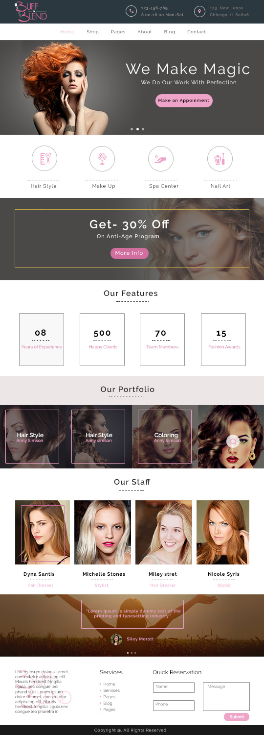 Web Design by e-graphics for Buff and Blend | Design #17409062