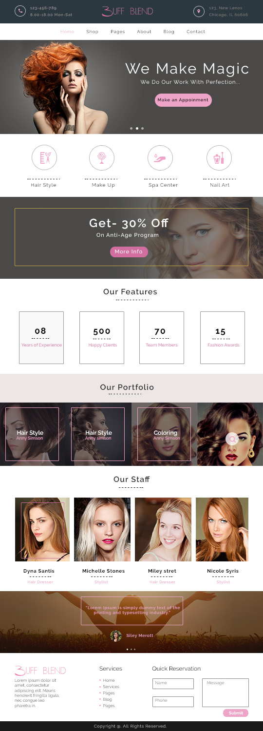 Web Design by e-graphics for Buff and Blend | Design #17409063