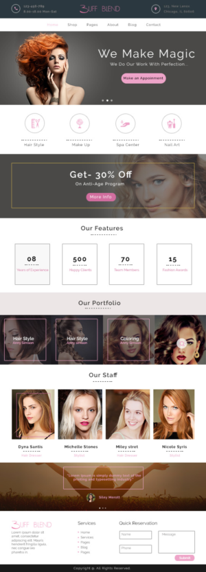 Web Design by e-graphics for Buff and Blend | Design: #17409063