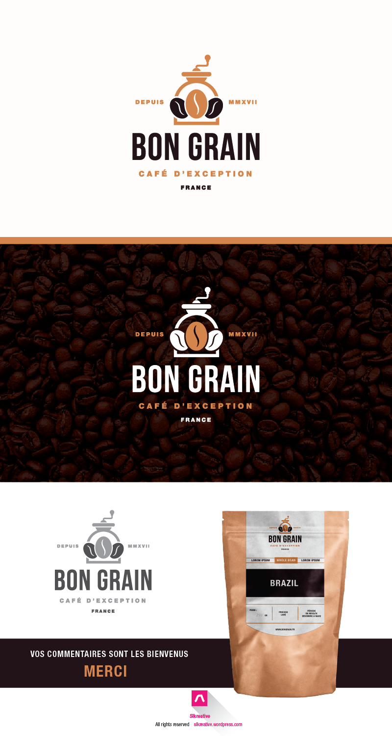 Logo Design by Latifa.S for BON GRAIN | Design #17380461