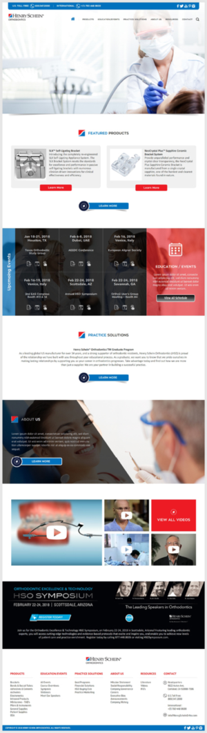 Web Design par -Marc- pour Henry Schein Orthodontics | Design : #17503643