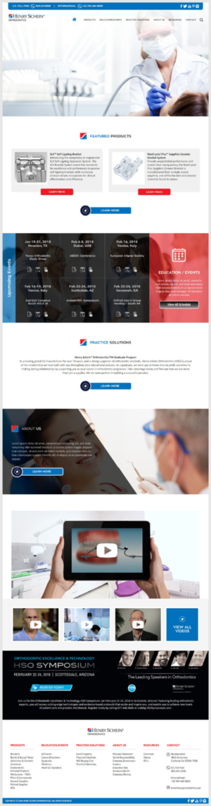 Web Design par -Marc- pour Henry Schein Orthodontics | Design : #17543502