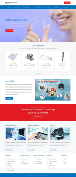 Web Design par pb pour Henry Schein Orthodontics | Design : #17396236