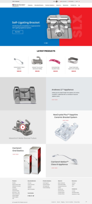 Web Design par pb pour Henry Schein Orthodontics | Design : #17396239