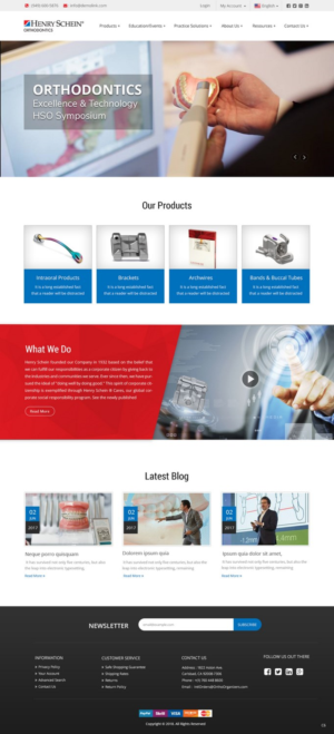 Web Design par pb pour Henry Schein Orthodontics | Design : #17396240