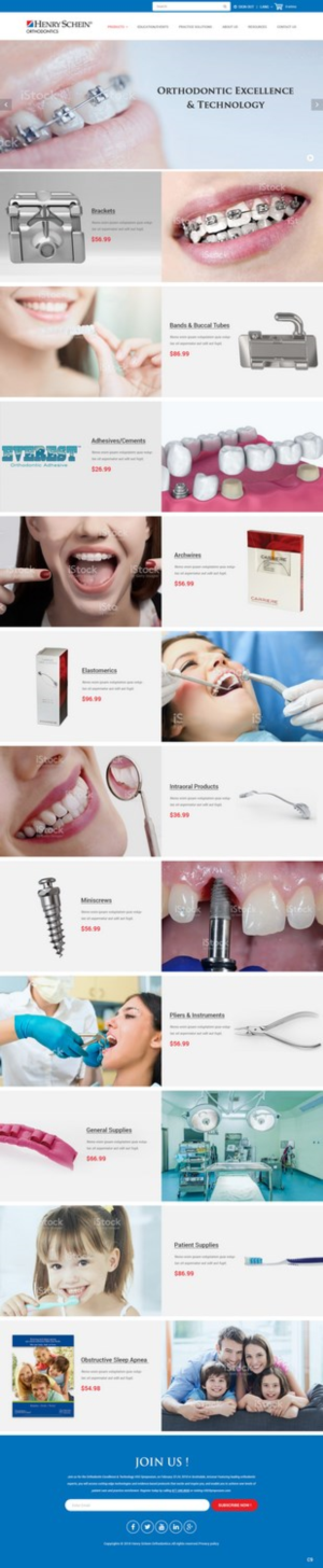 Web Design par pb pour Henry Schein Orthodontics | Design : #17396243