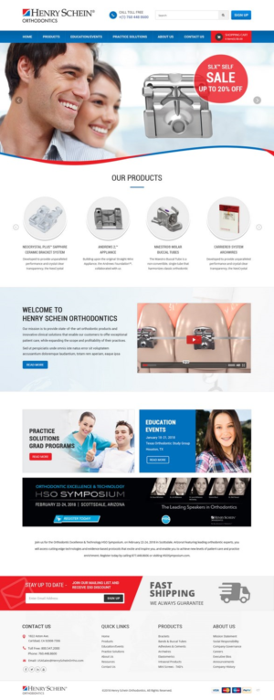 Web Design par pb pour Henry Schein Orthodontics | Design : #17396244