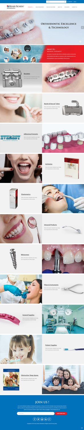 Web Design par pb pour Henry Schein Orthodontics | Design : #17396245