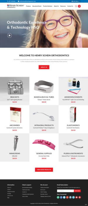 Web Design par pb pour Henry Schein Orthodontics | Design : #17396254