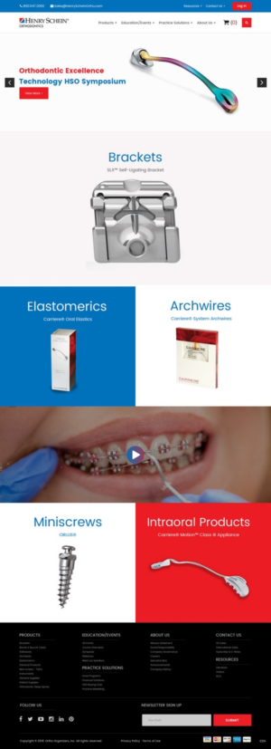 Web Design par pb pour Henry Schein Orthodontics | Design : #17396255
