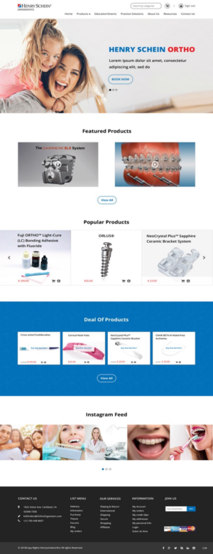 Web Design par pb pour Henry Schein Orthodontics | Design : #17396265
