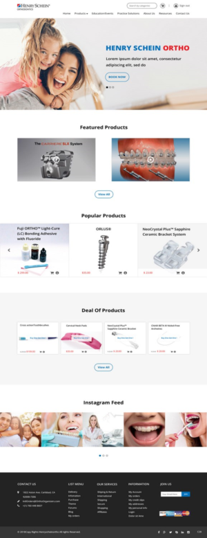 Web Design par pb pour Henry Schein Orthodontics | Design : #17396268
