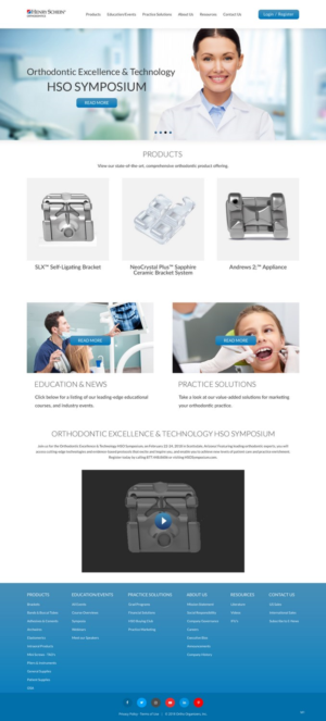 Web Design par pb pour Henry Schein Orthodontics | Design : #17396270