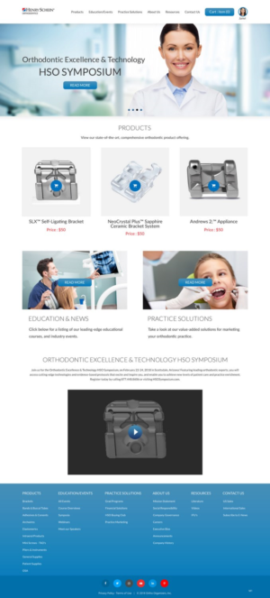 Web Design par pb pour Henry Schein Orthodontics | Design : #17396271