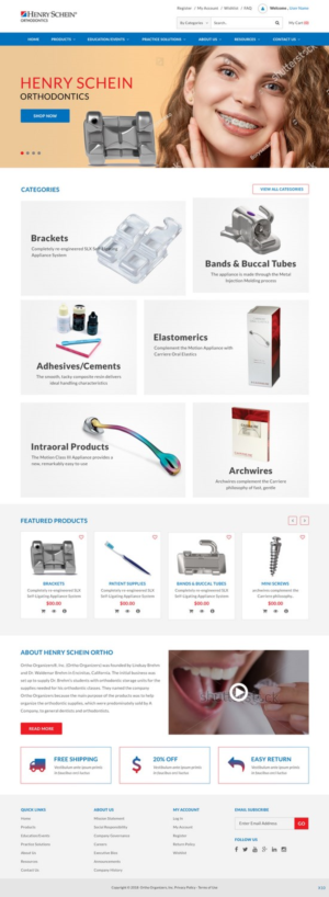 Web Design par pb pour Henry Schein Orthodontics | Design : #17396283