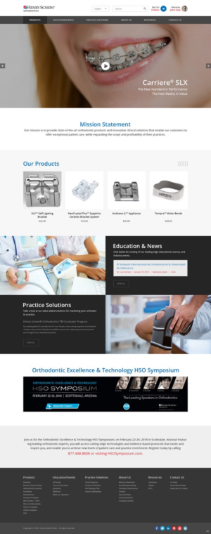 Web Design par pb pour Henry Schein Orthodontics | Design : #17396285