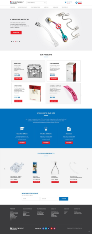 Web Design par pb pour Henry Schein Orthodontics | Design : #17396286