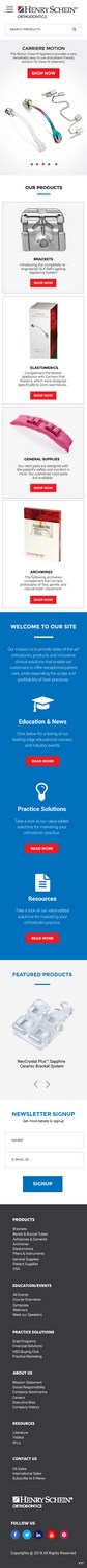 Web-Design von pb für Henry Schein Orthodontics | Design #17570258