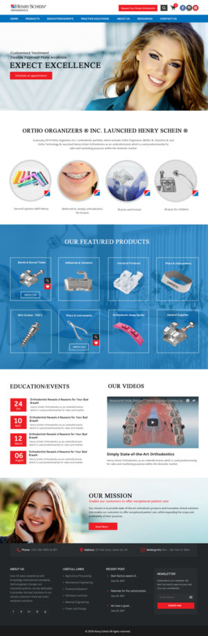 Web Design par Xclusive Designers pour Henry Schein Orthodontics | Design : #17400335