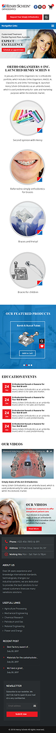 Web Design par Xclusive Designers pour Henry Schein Orthodontics | Design : #17548280