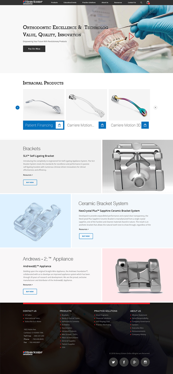 Web Design par PiXthemes pour Henry Schein Orthodontics | Design #17541460