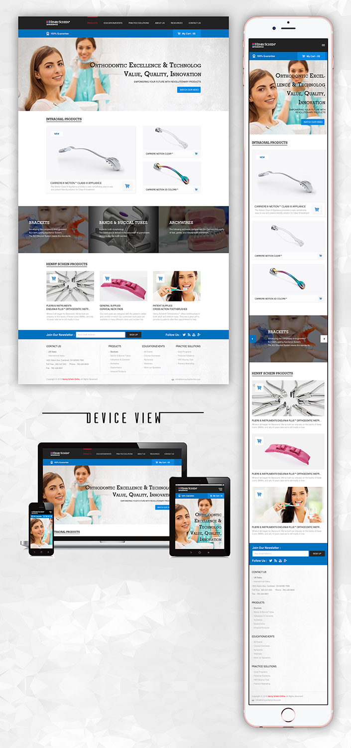 Web Design par PiXthemes pour Henry Schein Orthodontics | Design #17543640