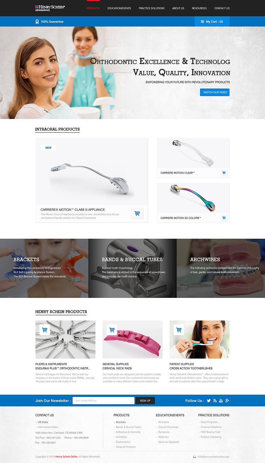 Web Design by PiXthemes for Henry Schein Orthodontics | Design #17543641