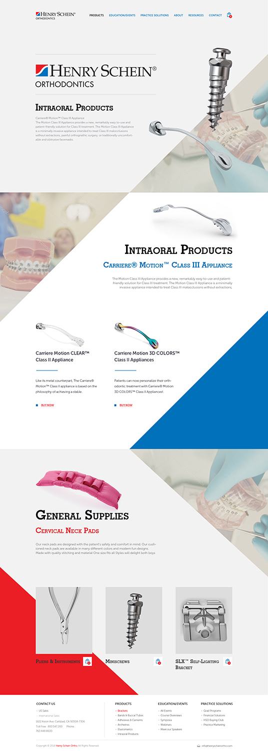 Web-Design von PiXthemes für Henry Schein Orthodontics | Design #17543725