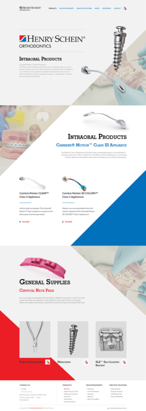 Web Design par PiXthemes pour Henry Schein Orthodontics | Design : #17543725