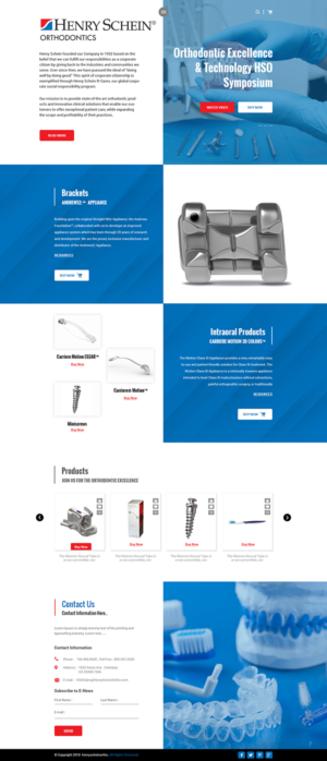 Web Design par PiXthemes pour Henry Schein Orthodontics | Design : #17543811