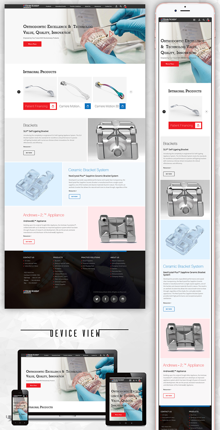 Web Design by PiXthemes for Henry Schein Orthodontics | Design #17559644