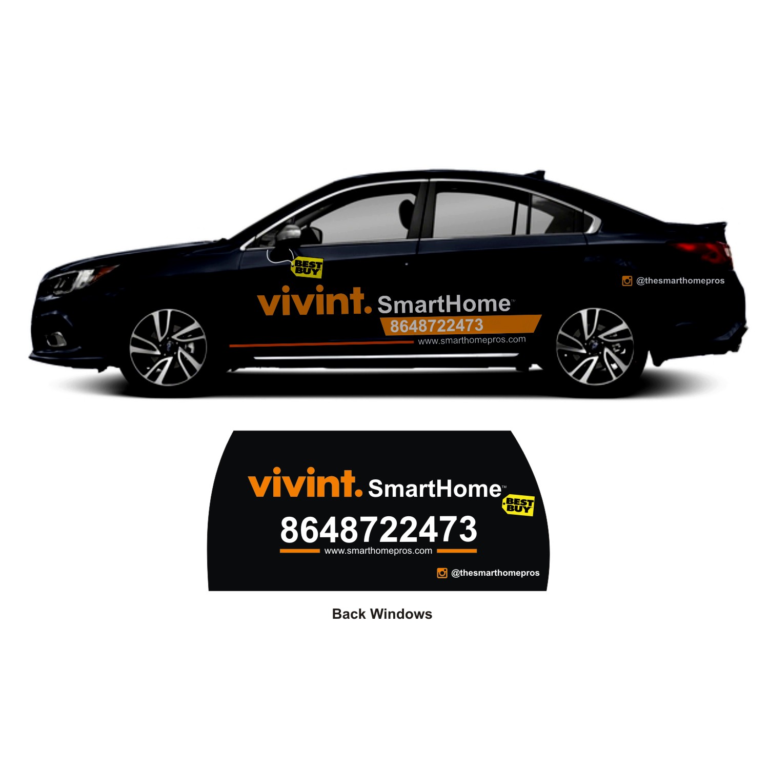 Car Wrap Design by DG+ for Vivint SmartHome  | Design #17382595